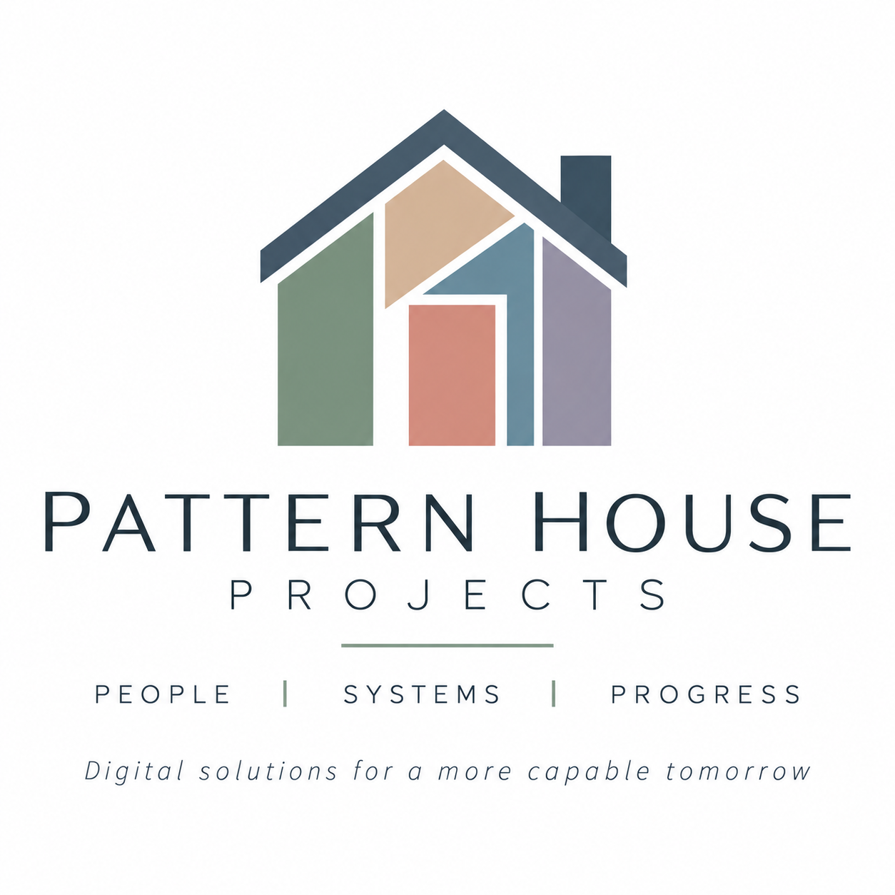 Pattern House Projects brand logo: People, Systems, Progress